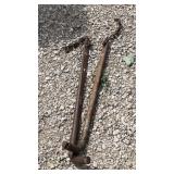 2 lots of one pair sway bars for trailers. High