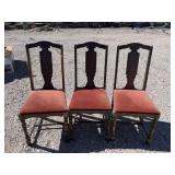 3 antique chairs