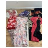 Assortment of ladies dresses