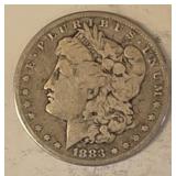 1883 P SILVER MORGAN $1 DOLLAR COIN