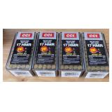 4 lots 1 pk of 17 HMR TNT ammunition 4x$High