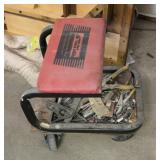 Rolling shop stool