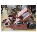 Vintage metal tractor toy