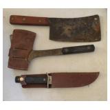 Cleaver, hatchet, knife