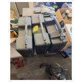 3 pistol protective hard cases.  3 lots of 1 case
