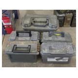 Five ammo cans