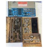 Assortment of tap and die sets