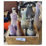 Vintage glass bottles