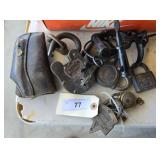 Assortment of vintage locks