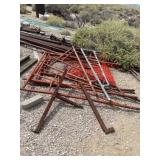 Metal scaffolding, and miscellaneous metal pipe