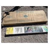 Oak line old-fashioned porch swing new in box and