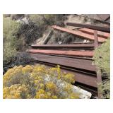 Assortment of steel metal scrapping bars