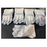 5 heavy duty  work gloves