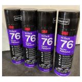 4 Cans 3M Hi-Tack 76 Spray Adhesive