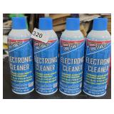 4  Cans Electronic Cleaner