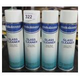 4 Cans Glass Cleaner