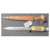 Berent Steel Co Solingen Germany Knife w/ Sheath
