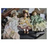 3 Collectors Dolls   w/ Stand