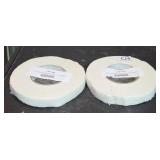 2 Rolls Uncoated White Cloth Tape