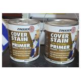 2Lots of 1 Gallon Cover Stain Primer Oil Base
