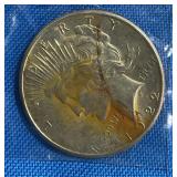 1922 S Peace Silver $1 Dollar Coin