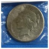 1922 S Peace Silver $1 Dollar Coin