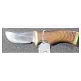"GKB" Short Knife w/ Wood Handle  6 3/4" Long