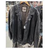 Black Leather Jacket Adler sz L
