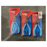 3 New Xcelite Slim Line Needle Nose Pliers