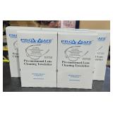 5 pre-moistened lens cleaning towelettes