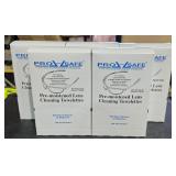 5 pre-moistened lens cleaning towelettes