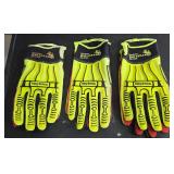 3 HexArmor Rig Lizard 2025X safety work gloves