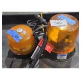 2 magnet base amber auto safety flashing light