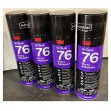 4 Cans 3M Hi-Tack 76 Spray Adhesive