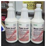 3 Bottles Multi-Scrub Cream Cleaner