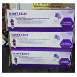 3Lots of 1Box Kimtech Purple Nitrile Gloves  sz M
