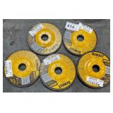 5 DeWalt grind wheel 4 1/2ï¿½x1/4ï¿½x7/8ï¿½