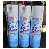 3 Cans Lysol Disinfectant Spray