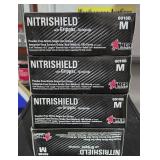 4Lots of 1 Box MCR Safety Nitrishield Gloves sz M