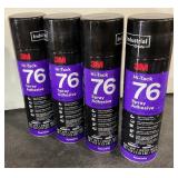 4 Cans 3M Hi-Tack 76 Spray Adhesive