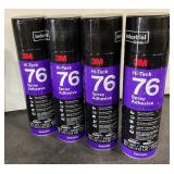 4 Cans 3M Hi-Tack 76 Spray Adhesive