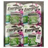2Lots 4 Batteries AA Rechargeable Batteries