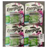 2Lots 4 Batteries AA Rechargeable Batteries