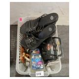 Basket w/ Lighted License Plate Skulls Screws &