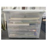Bin Full of Beading & Crafting Books & Magazines &