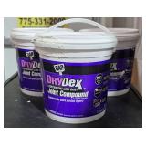 3 Lots 1 Gallon Tubs DAP  Dry Dex Joint Compound