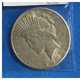 1925 S Peace Silver $1 Dollar Coin