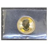 1- .999 Fine Gold 1/4oz  2016 Canada Gyrfalcon
