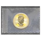 1- .999 Fine Gold 1/4oz  2016 Canada Gyrfalcon