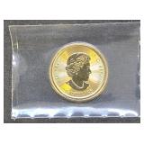 1- .999 Fine Gold 1/4oz  2016 Canada Gyrfalcon
